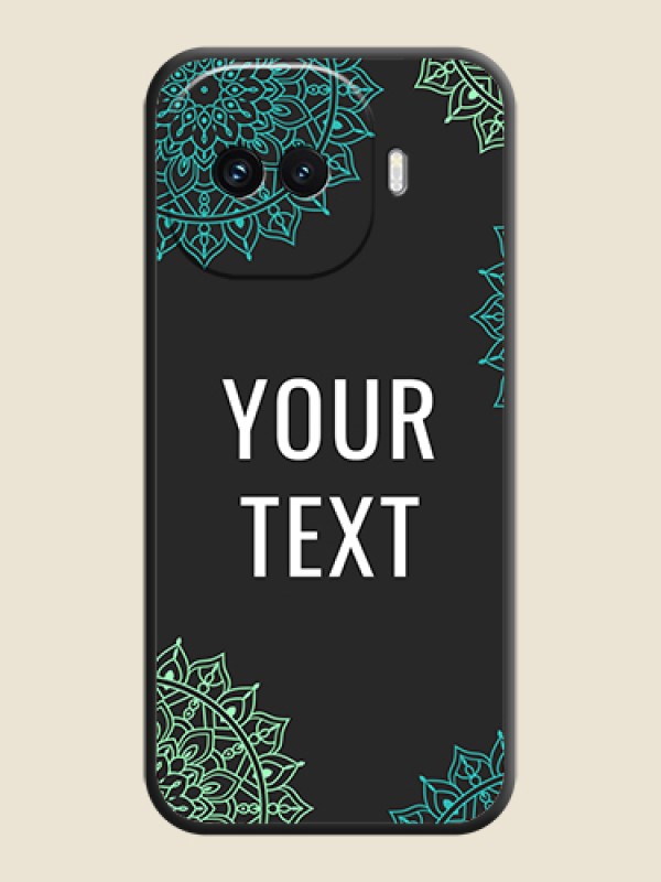 Custom Your Name with Floral Design On Space Black Custom Soft Matte Mobile Back Cover - iQOO 15R 5G - alternate view