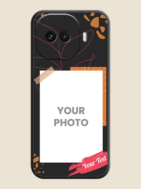 Custom Orange Photo Frame On Space Black Custom Soft Matte Mobile Back Cover - iQOO 15R 5G - alternate view