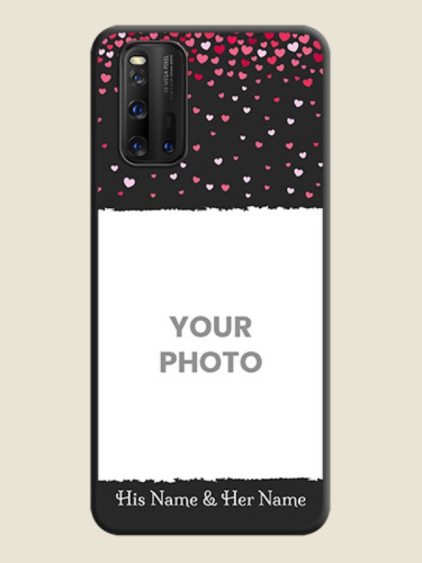 Custom Fall in Love with Your Partner  on Photo on Space Black Soft Matte Phone Cover - iQOO 3 5G - alternate view