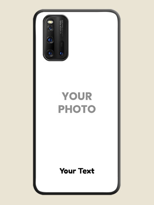 Custom Full Single Pic Upload With Text On Space Black Personalized Soft Matte Phone Covers -Iqoo 3 5G - alternate view