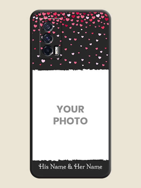 Custom Fall in Love with Your Partner  on Photo on Space Black Soft Matte Phone Cover - iQOO 7 - alternate view