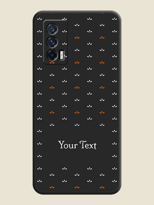 Custom Simple Pattern With Custom Text On Space Black Personalized Soft Matte Phone Covers -Iqoo 7 5G - alternate view
