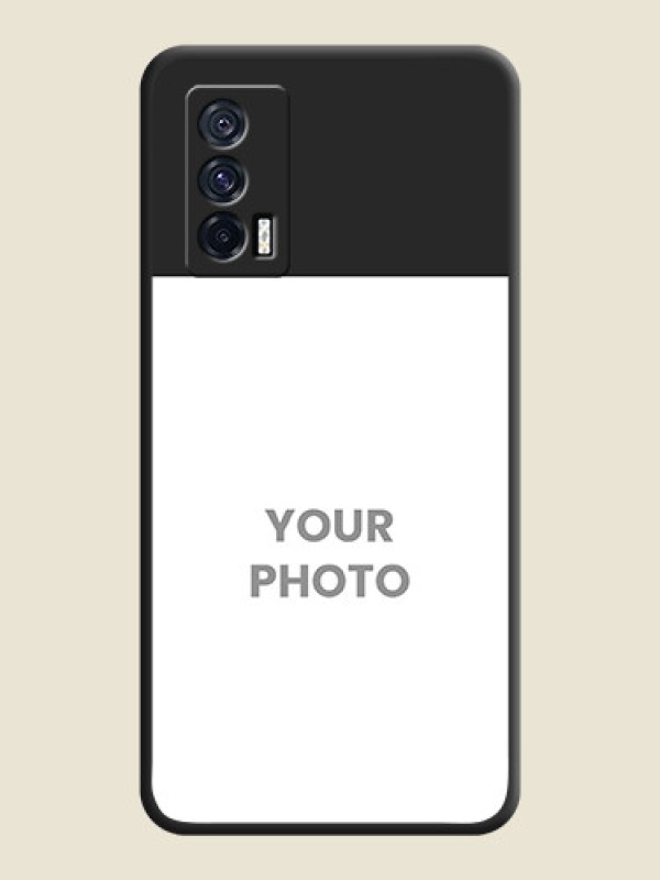 Custom Image Upload With Space Black Color On Custom Soft Matte Mobile Back Cover - Iqoo 7 5G - alternate view