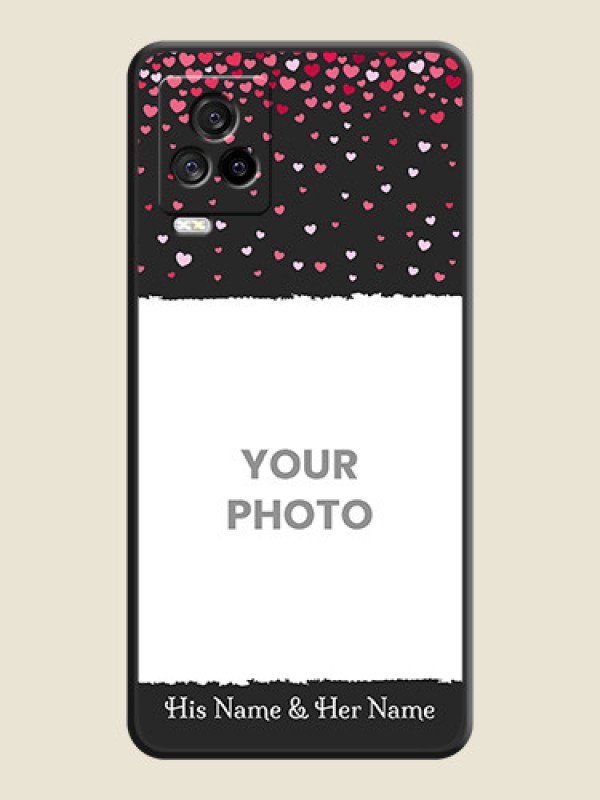 Custom Fall in Love with Your Partner  on Photo on Space Black Soft Matte Phone Cover - iQOO 7 Legend - alternate view