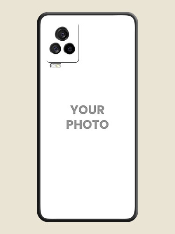 Custom Full Single Pic Upload On Space Black Personalized Soft Matte Phone Covers -Iqoo 7 Legend 5G - alternate view