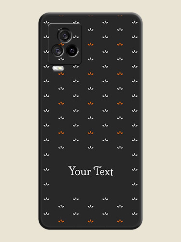 Custom Simple Pattern With Custom Text On Space Black Personalized Soft Matte Phone Covers -Iqoo 7 Legend 5G - alternate view