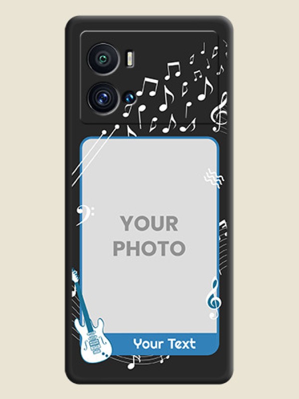 Custom Musical Theme Design with Text on Photo on Space Black Soft Matte Mobile Case - iQOO 9 Pro 5G - alternate view