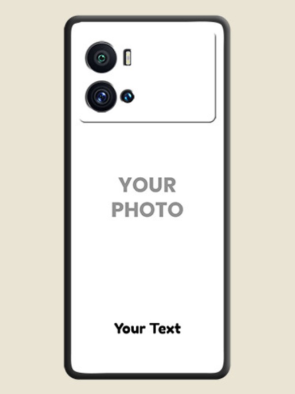 Custom Full Single Pic Upload With Text On Space Black Personalized Soft Matte Phone Covers -Iqoo 9 Pro 5G - alternate view