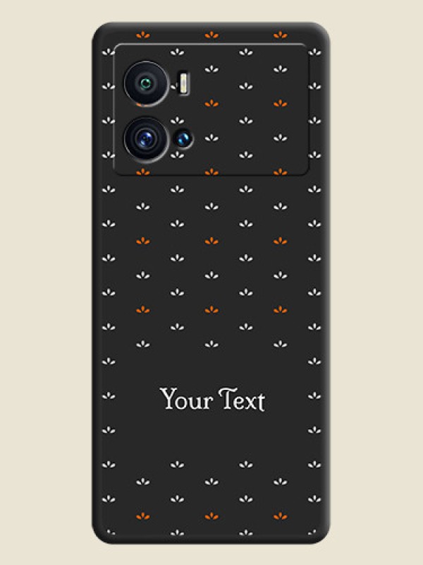 Custom Simple Pattern With Custom Text On Space Black Personalized Soft Matte Phone Covers -Iqoo 9 Pro 5G - alternate view