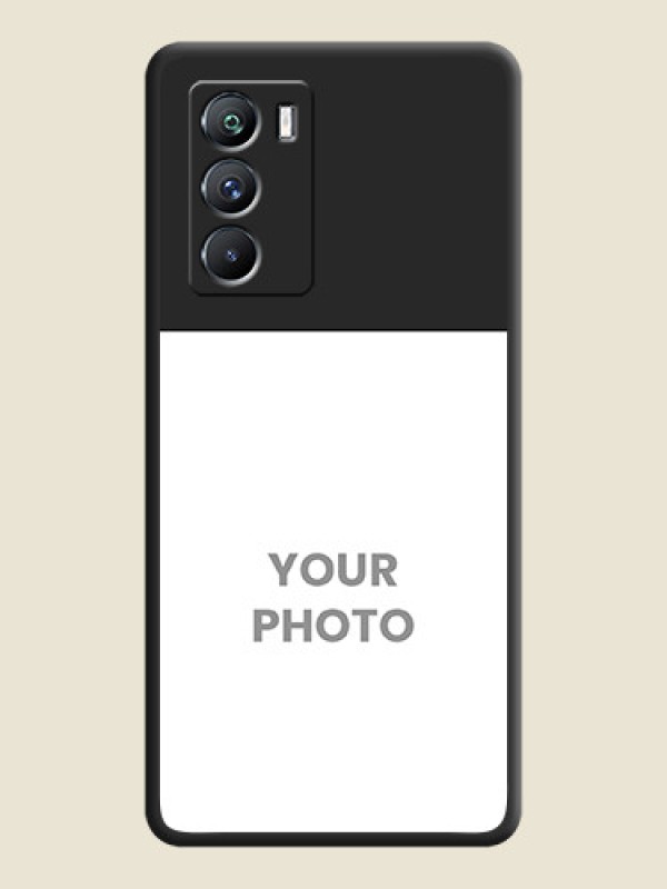 Custom Image Upload With Space Black Color On Custom Soft Matte Mobile Back Cover - Iqoo 9 Se 5G - alternate view