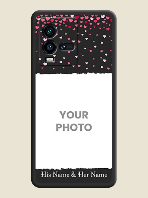 Custom Fall in Love with Your Partner  on Photo on Space Black Soft Matte Phone Cover - iQOO 9T 5G - alternate view