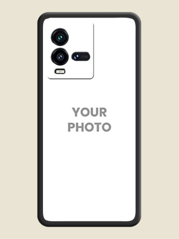 Custom Full Single Pic Upload On Space Black Personalized Soft Matte Phone Covers -Iqoo 9T 5G - alternate view