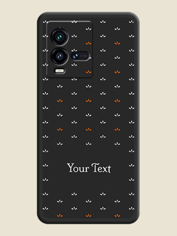 Custom Simple Pattern With Custom Text On Space Black Personalized Soft Matte Phone Covers -Iqoo 9T 5G - alternate view