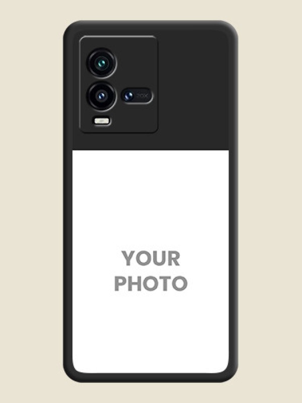 Custom Image Upload With Space Black Color On Custom Soft Matte Mobile Back Cover - Iqoo 9T 5G - alternate view