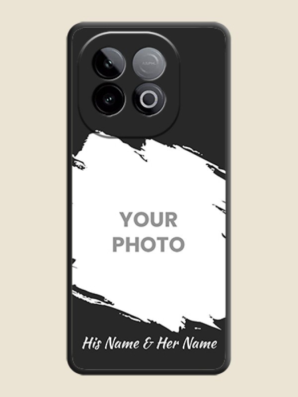 Custom Grunge Brush Strokes on Photo On Space Black Custom Soft Matte Mobile Back Cover - iQOO Neo 10 5G - alternate view