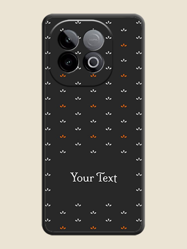 Custom Simple Pattern With Custom Text On Space Black Custom Soft Matte Mobile Back Cover - iQOO Neo 10 5G - alternate view