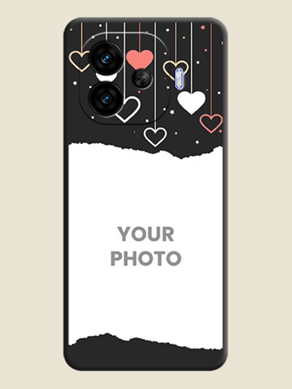 Custom Love Hangings with Splash Wave Picture On Space Black Custom Soft Matte Mobile Back Cover - iQOO Neo 10R 5G - alternate view