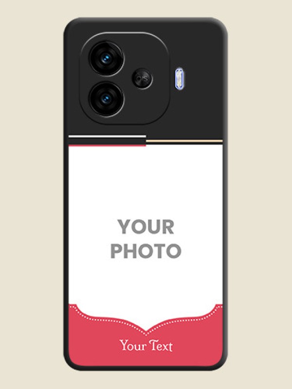 Custom Classic Plain Design with Name On Space Black Custom Soft Matte Mobile Back Cover - iQOO Neo 10R 5G - alternate view