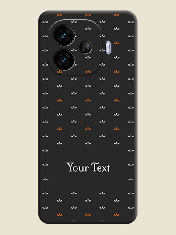 Custom Simple Pattern With Custom Text On Space Black Custom Soft Matte Mobile Back Cover - iQOO Neo 10R 5G - alternate view