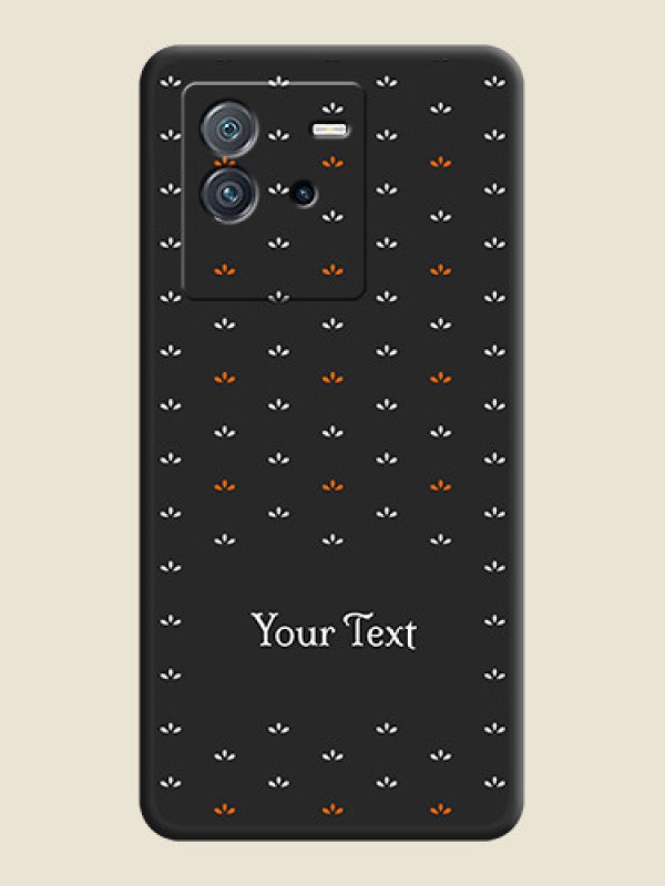 Custom Simple Pattern With Custom Text On Space Black Personalized Soft Matte Phone Covers -Iqoo Neo 6 5G - alternate view