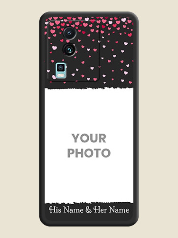 Custom Fall in Love with Your Partner  on Photo on Space Black Soft Matte Phone Cover - iQOO Neo 7 5G - alternate view
