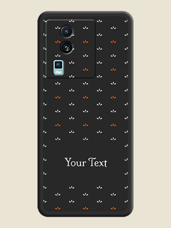 Custom Simple Pattern With Custom Text On Space Black Personalized Soft Matte Phone Covers -Iqoo Neo 7 5G - alternate view