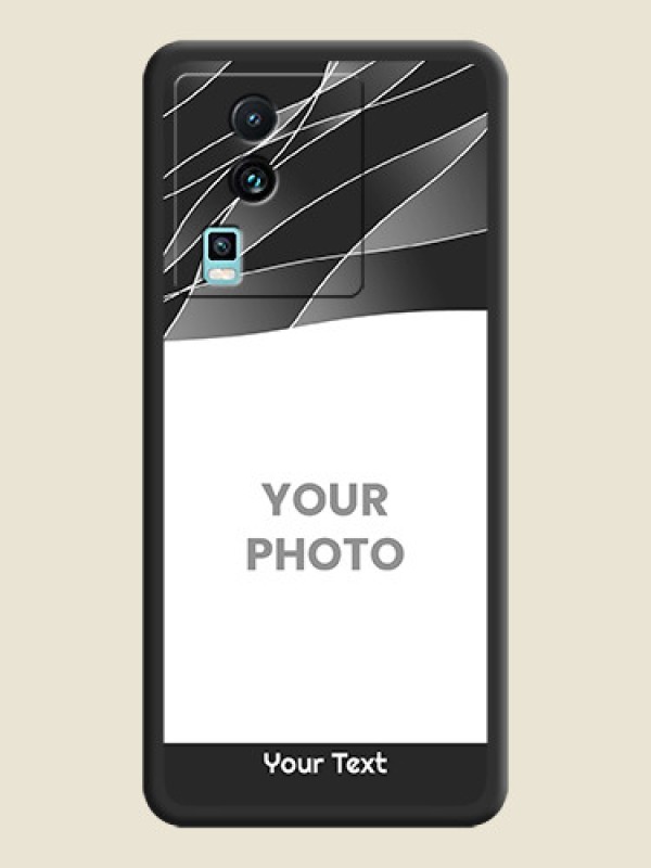 Custom Mixed Wave Lines - Photo on Space Black Soft Matte Mobile Cover -iQOO Neo 7 Pro 5G - alternate view