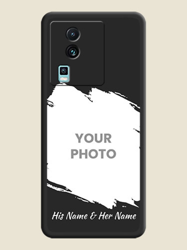 Custom Grunge Brush Strokes - Photo on Space Black Soft Matte Back Cover -iQOO Neo 7 Pro 5G - alternate view