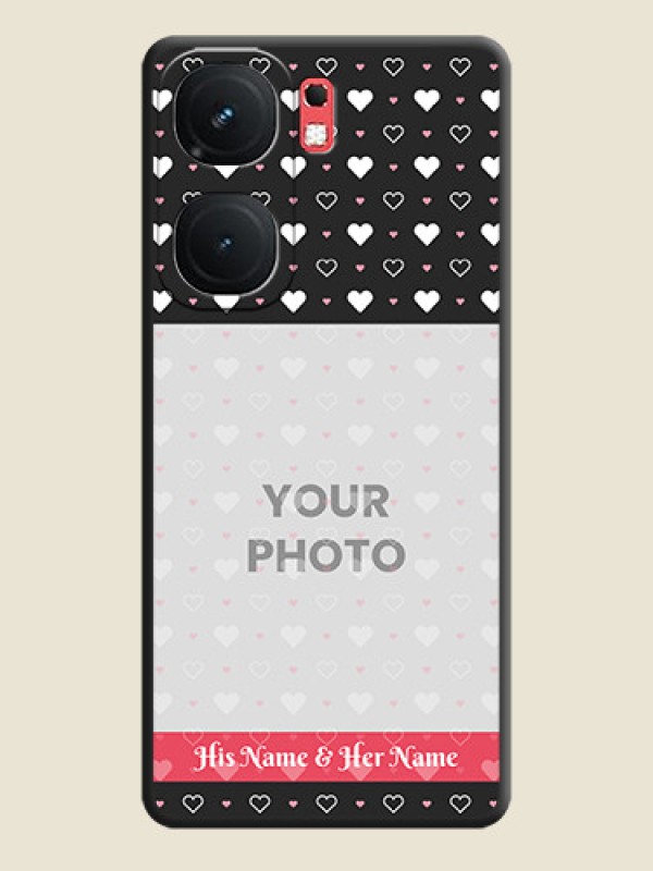 Custom White Color Love Symbols with Text Design - Photo on Space Black Soft Matte Phone Cover - iQOO Neo 9 Pro 5G - alternate view