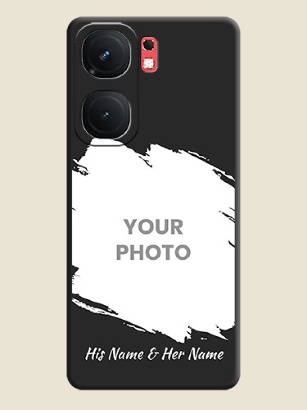 Custom Grunge Brush Strokes - Photo on Space Black Soft Matte Back Cover - iQOO Neo 9 Pro 5G - alternate view