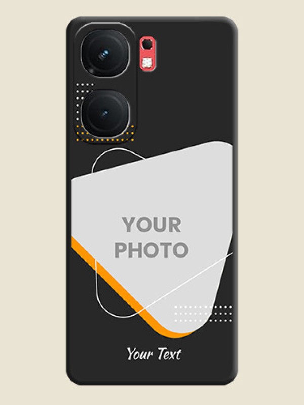 Custom Yellow Triangle - Photo on Space Black Soft Matte Phone Cover - iQOO Neo 9 Pro 5G - alternate view