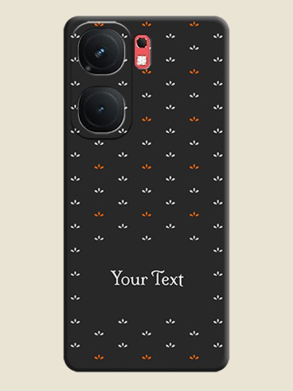 Custom Simple Pattern With Custom Text On Space Black Personalized Soft Matte Phone Covers - iQOO Neo 9 Pro 5G - alternate view