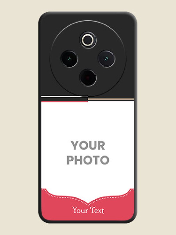 Custom Classic Plain Design with Name On Space Black Custom Soft Matte Mobile Back Cover - iQOO Z10 5G - alternate view