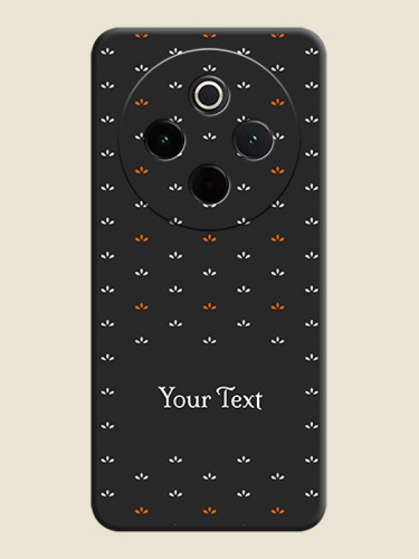 Custom Simple Pattern With Custom Text On Space Black Custom Soft Matte Mobile Back Cover - iQOO Z10 5G - alternate view