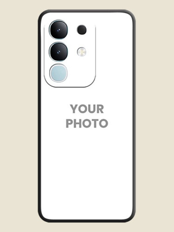 Custom Full Single Pic Upload On Space Black Custom Soft Matte Mobile Back Cover - iQOO Z10x 5G - alternate view