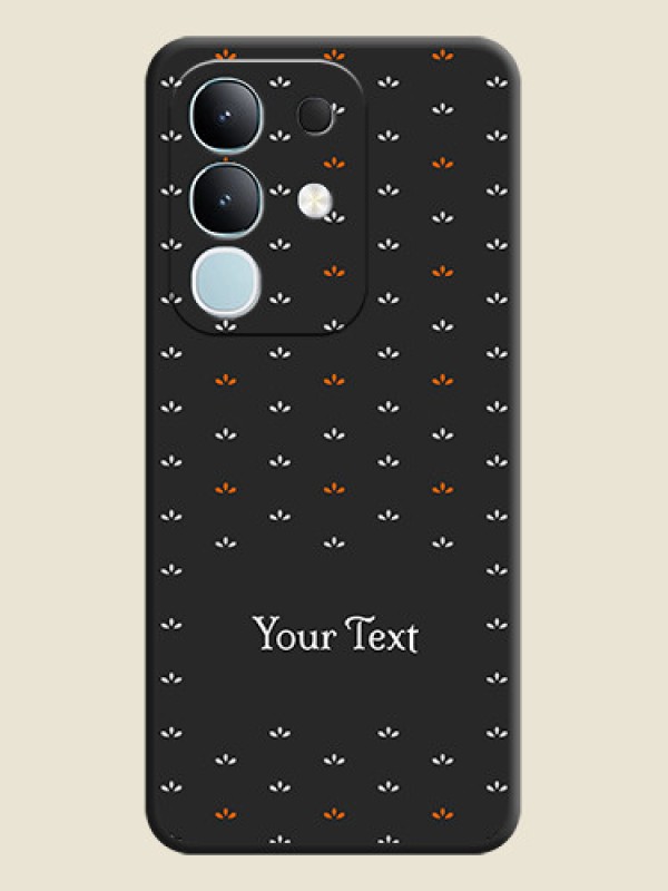 Custom Simple Pattern With Custom Text On Space Black Custom Soft Matte Mobile Back Cover - iQOO Z10x 5G - alternate view