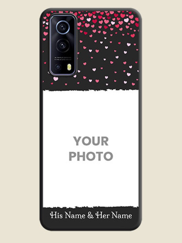 Custom Fall in Love with Your Partner  on Photo on Space Black Soft Matte Phone Cover - iQOO Z3 5G - alternate view