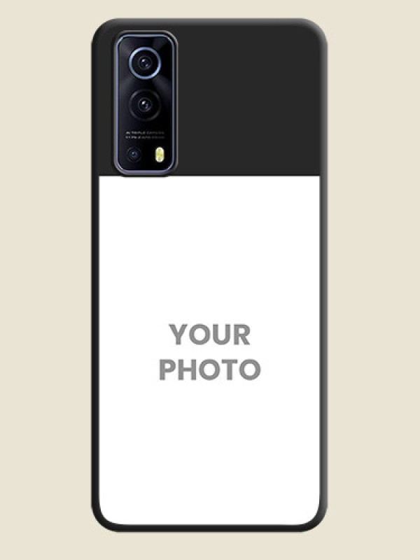 Custom Image Upload With Space Black Color On Custom Soft Matte Mobile Back Cover - Iqoo Z3 5G - alternate view