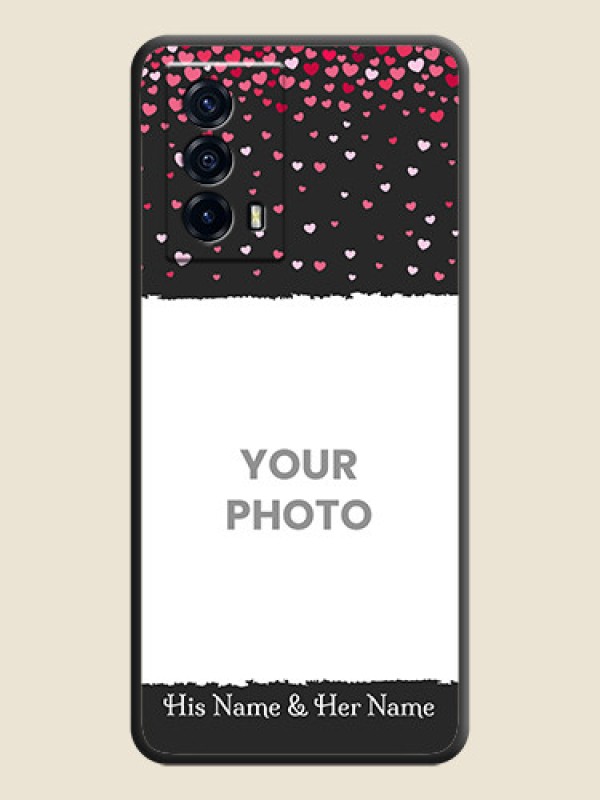 Custom Fall in Love with Your Partner  on Photo on Space Black Soft Matte Phone Cover - iQOO Z5 5G - alternate view