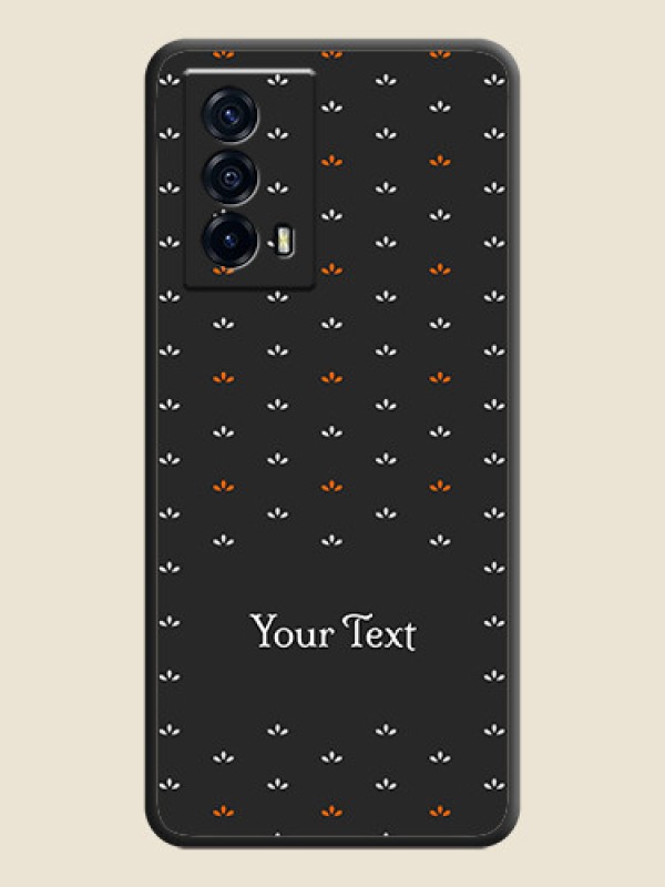Custom Simple Pattern With Custom Text On Space Black Personalized Soft Matte Phone Covers -Iqoo Z5 5G - alternate view