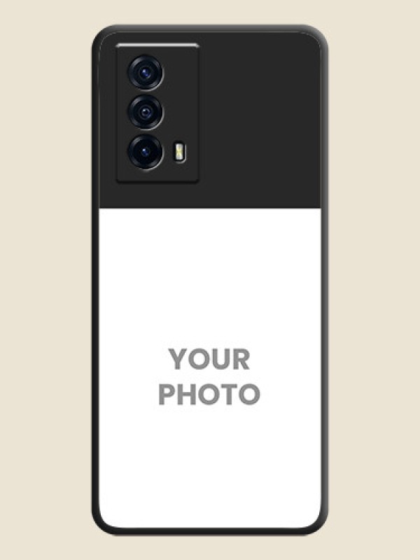 Custom Image Upload With Space Black Color On Custom Soft Matte Mobile Back Cover - Iqoo Z5 5G - alternate view