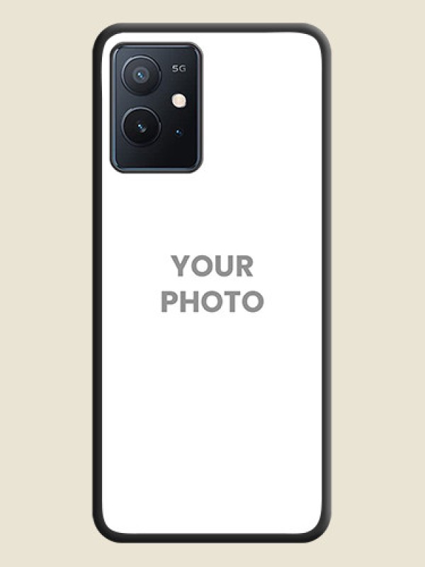 Custom Full Single Pic Upload On Space Black Personalized Soft Matte Phone Covers -Iqoo Z6 5G - alternate view
