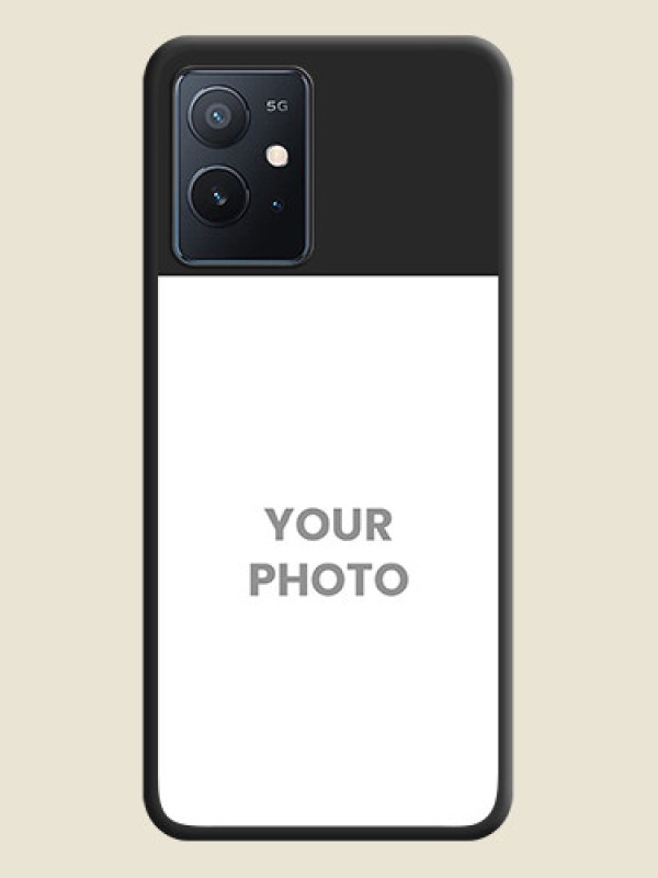 Custom Image Upload With Space Black Color On Custom Soft Matte Mobile Back Cover - Iqoo Z6 5G - alternate view