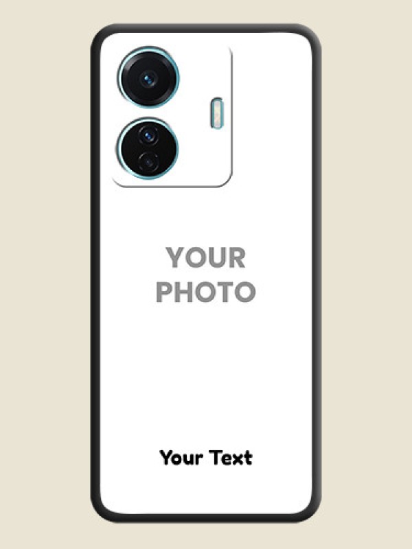 Custom Full Single Pic Upload With Text On Space Black Personalized Soft Matte Phone Covers -Iqoo Z6 Pro 5G - alternate view