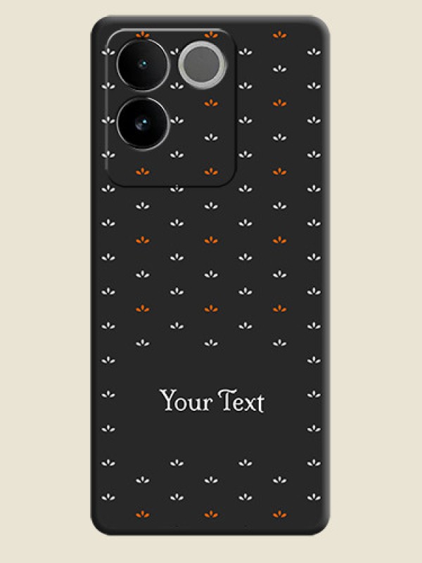 Custom Simple Pattern With Custom Text On Space Black Personalized Soft Matte Phone Covers - iQOO Z7 Pro 5G - alternate view