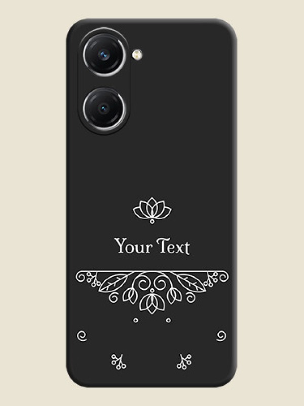 Custom Lotus Garden Custom Text On Space Black Custom Soft Matte Mobile Back Cover - iQOO Z9 Lite 5G - alternate view