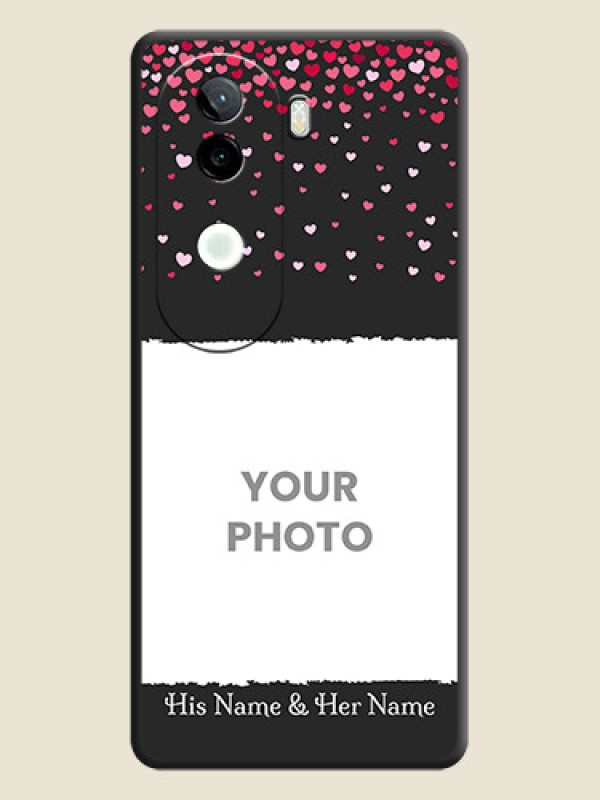 Custom Fall in Love with Your Partner on Photo On Space Black Custom Soft Matte Mobile Back Cover - iQOO Z9s 5G - alternate view