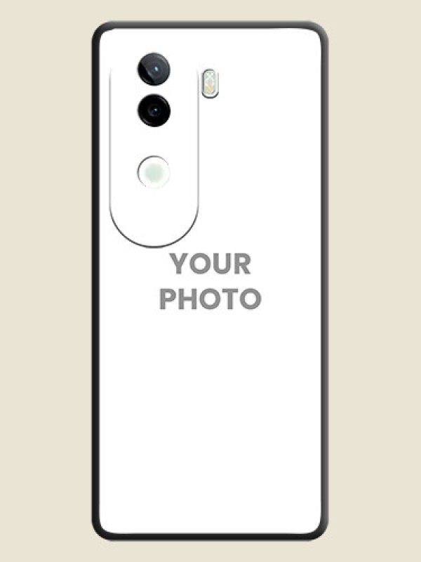 Custom Full Single Pic Upload On Space Black Custom Soft Matte Mobile Back Cover - iQOO Z9s 5G - alternate view