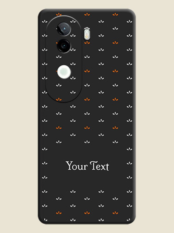 Custom Simple Pattern With Custom Text On Space Black Custom Soft Matte Mobile Back Cover - iQOO Z9s 5G - alternate view