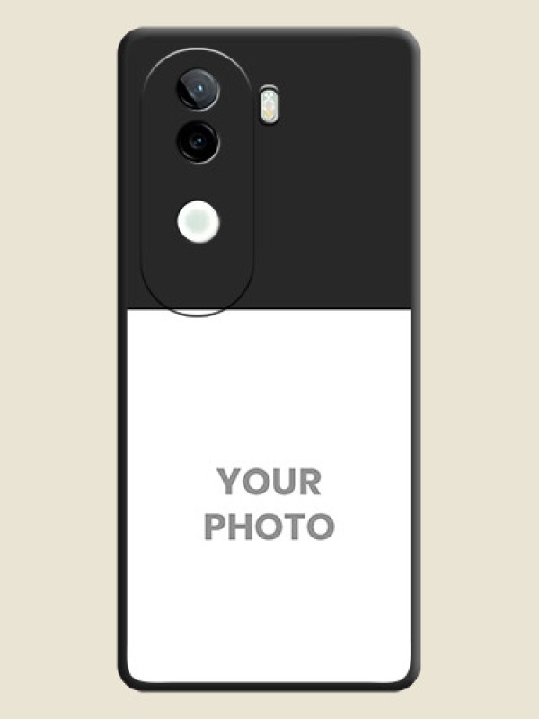 Custom Image Upload With Space Black Color On Custom Soft Matte Mobile Back Cover - Iqoo Z9S 5G - alternate view
